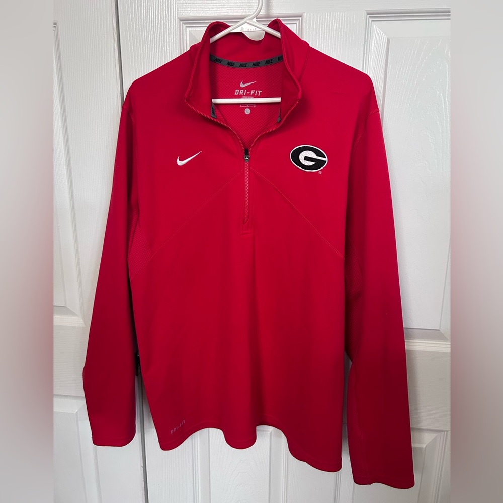 UGA Nike Dri-Fit Red Men's Pullover